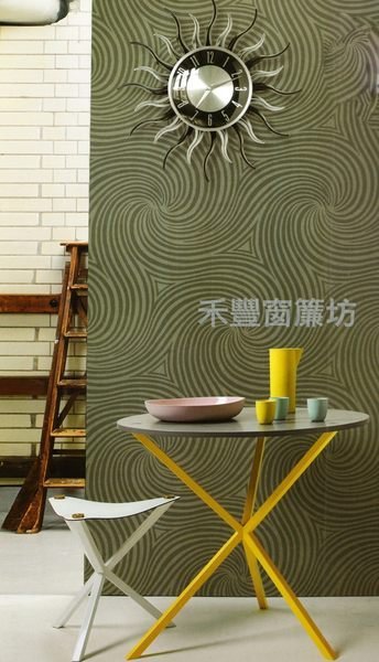 [禾豐窗簾坊]流動時光立體線條現代感壁紙(6色)/壁紙裝潢施工