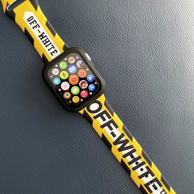 蘋果手錶帶 硅膠潮牌Apple watch7654321代錶帶 iwatch手錶帶