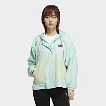 限時特價 南◇2021 6月 ADIDAS R.Y.V.  運動外套 藍綠 連帽風衣 愛迪達 三條線 H39042 寬鬆