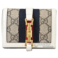 【茱麗葉精品】全新精品  GUCCI 專櫃商品 645536 Jackie 1961經典印花扣式零錢短夾.白邊 現貨