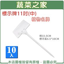 【蔬菜之家滿額免運】標示牌11吋(中)10入/組(植物名牌.插牌)※此商品運費請選宅配