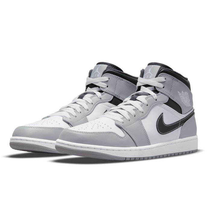 【A-KAY0】NIKE AIR JORDAN 1 MID SMOKE GERY 白灰黑【554724-078】