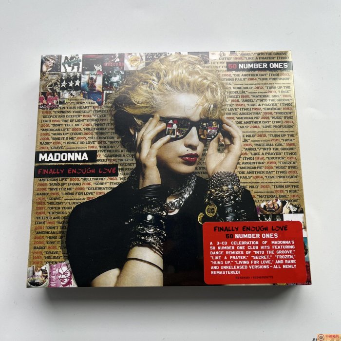 樂迷唱片~CD麥當娜 Madonna Finally Enough Love: 50 Number Ones 3CD精選