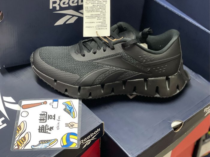 ?REEBOK ZIG DYNAMICA 2 跑鞋 男 全黑 慢跑鞋 警察鞋 GX7541