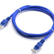超五類網線跳線3M 超五類成品網線UTP Cat5e網路跳線 藍色網路線