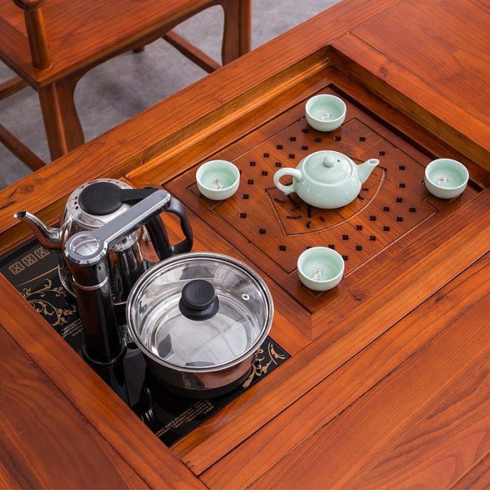 【現貨精選】茶桌椅組合實木功夫泡茶臺茶幾新中式簡約茶桌茶具套裝一體辦公室