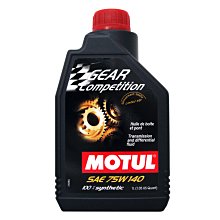 【易油網】MOTUL GEAR COMPETITION 75W140 100% 全合成酯類 齒輪油