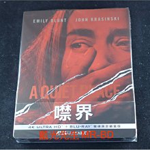 [藍光先生UHD] 噤界 A Quiet Place UHD + BD 雙碟鐵盒版 ( 得利公司貨 )