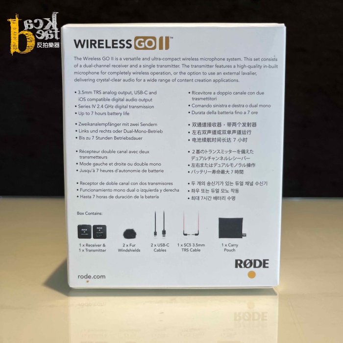 [反拍樂器]RODE Wireless GO II Single 一對一 麥克風發射接受器