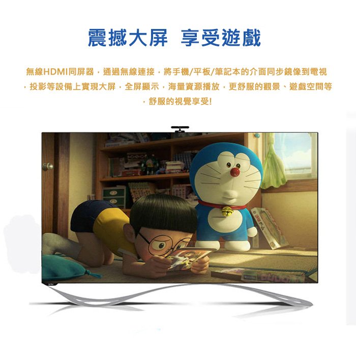 附發票Anycast M100 電視棒 4K高畫質手機轉電視HDMI 同屏器 手機分享器 無線影音傳輸器 無線投影