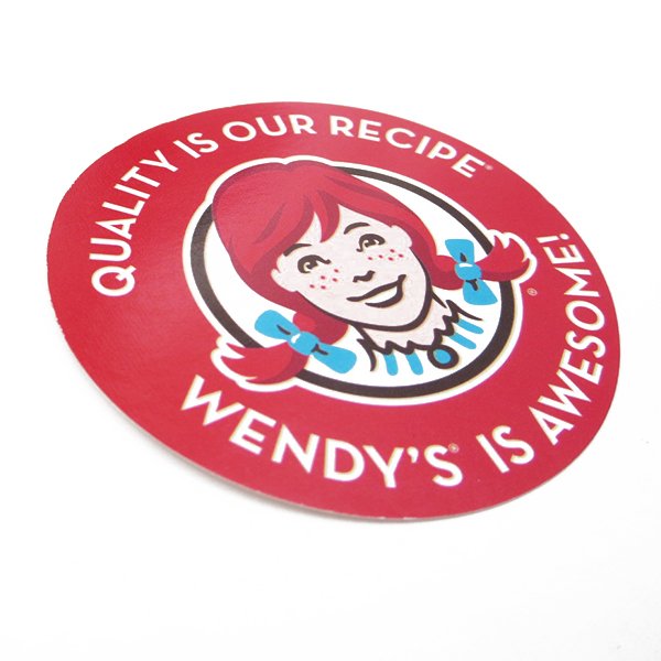 (I LOVE 樂多) 美國製造 The Wendy's Company 溫蒂 溫蒂漢堡 貼紙