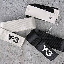 【HYDRA】adidas Y3 Classic Logo Belt 黑 白字 尼龍 皮帶 金屬 D扣【GK2074】
