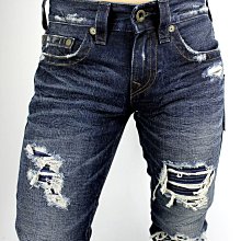 @51%OFF@TRUE RELIGION SUPER T  Geno BIG T Slim Fit 牛仔褲 粗線