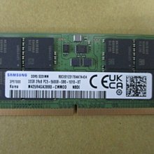 全新三星原廠32GB DDR5-5600 262pin 筆電專用記憶體