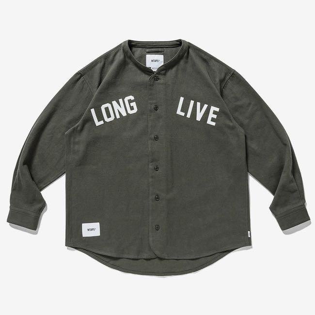 WTAPS 21AW LEAGUE LS COTTON FLANNEL SHIRT 棒球襯衫外套長袖男女