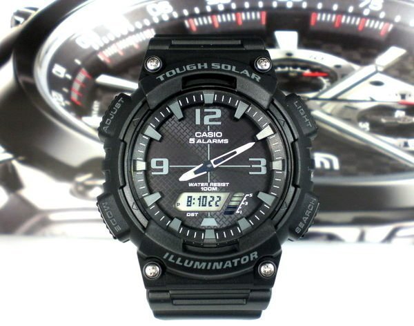 CASIO手錶專賣店 經緯度鐘錶  太陽能指針雙顯錶 酷似G-SHOCK 公司貨【超低價1690】AQ-S810W-1A2