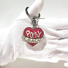 就愛精品店❤️ 清倉特惠- COACH POPPY 金屬愛心鑲鑽鑰匙圈 #92738