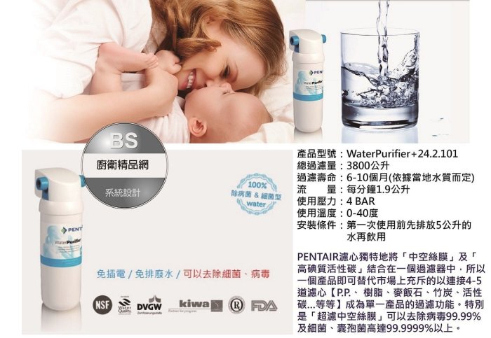 【BS】諾得NEX-25 廚下型加熱器+WaterPurifier+24.2.101-淨水器冷熱開飲機