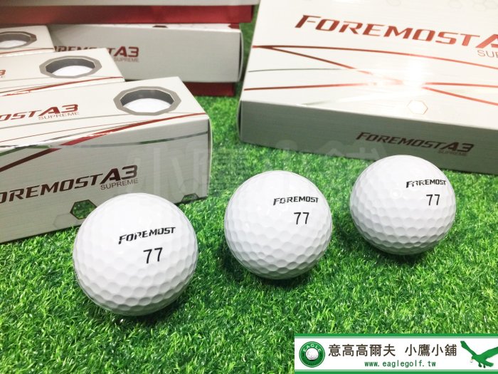 [小鷹小舖] FOREMOST A3 SUPREME 2020 高爾夫球 三層  中高彈道 柔軟觸球感 操控性大幅提升