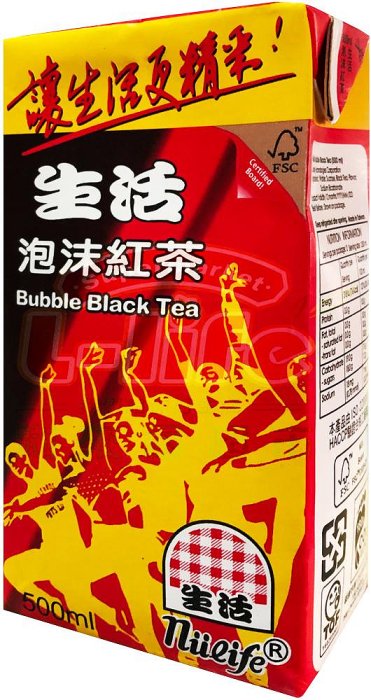 生活．泡沫綠茶/泡沫紅茶 500ml（4瓶入）｜綠茶 紅茶 飲品 鋁箔包