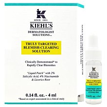 【橘子水】Kiehl s 契爾氏 2%水楊酸痘痘精華露 4ml (效期至2026/07)