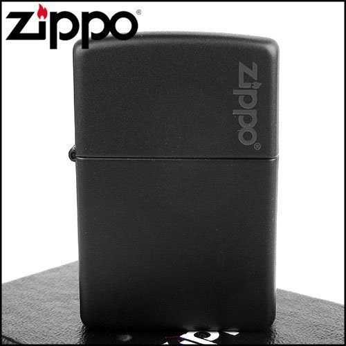 ☆哈洛德小舖☆【ZIPPO】美系~LOGO字樣打火機~Black Matte黑色烤漆NO.218ZL