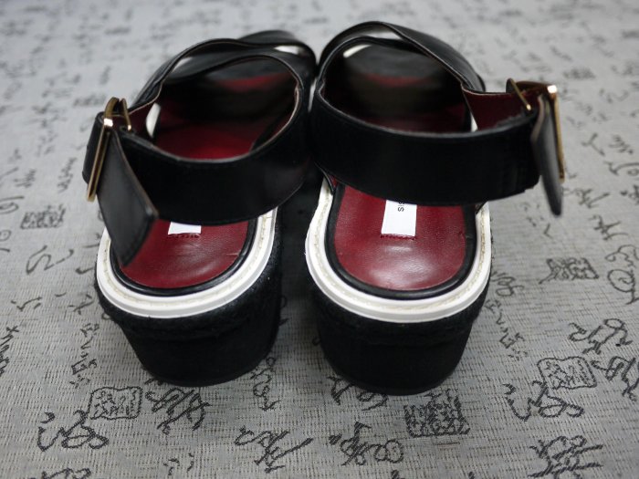 日本 Jeanasis 真皮厚底涼鞋 M JPN 23-23.5 CM