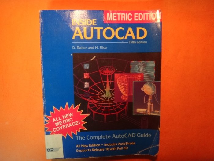 【愛悅二手書坊 11-01】INSIDE AUTOCAD    ISBN：0-934035-94-6 (摺痕)