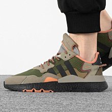 Adidas Nite Jogger Boost 軍綠色 復古 男子跑步鞋GY0018