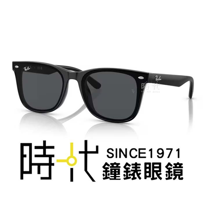 【RayBan】雷朋 太陽眼鏡 RB4391D 601/87 65mm 黑框/灰色鏡片 橢圓框墨鏡 膠框太陽眼鏡