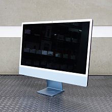 【高雄青蘋果3C】iMac 24吋 M3 8G 512G 512GB 2023年 藍 8C8G 保固2025-1 二手 蘋果桌上型電腦 #87385