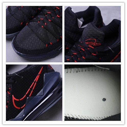 Nike Lebron XVII Low EP 黑紅 耐磨底 休閒運動籃球鞋 男鞋 CD5006-001