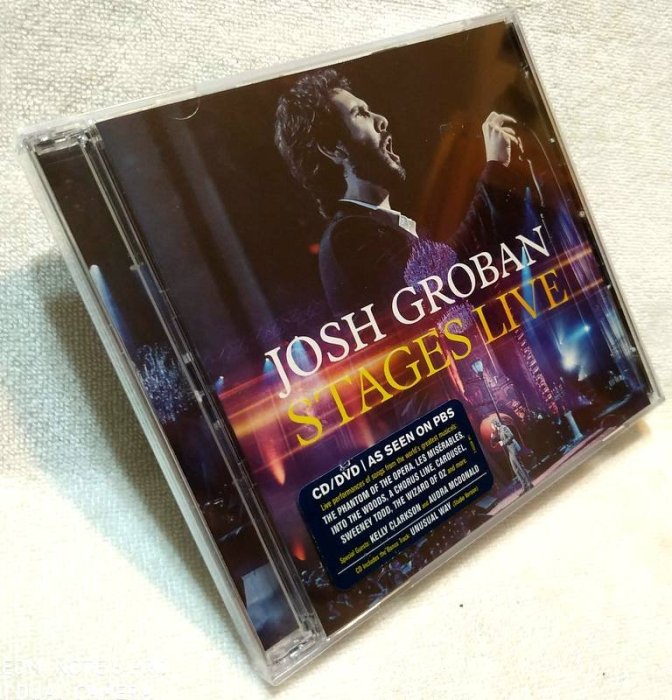 全新未拆CD+DVD / 喬許Josh Groban / 美聲舞台：現場影音實錄STAGES