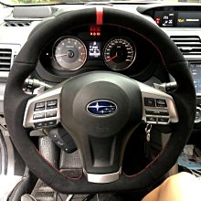 【小鳥的店】速霸陸 Impreza XV SUBARU 全麂皮紅環款 變形蟲 方向盤