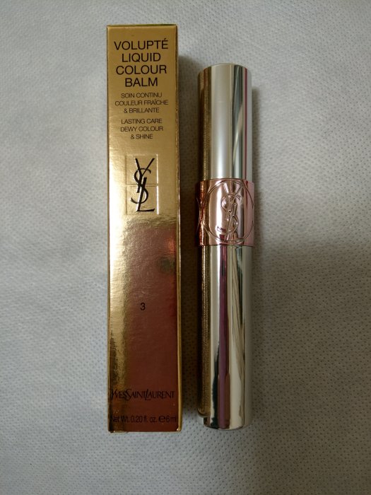 YSL 情挑誘吻蜜唇露 6ML 蜜桃唇語 色號#3 (全新)