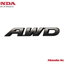 【Power Parts】HONDA 日規原廠AWD標誌(黑) HONDA CR-V 5代 CRV5 2018-