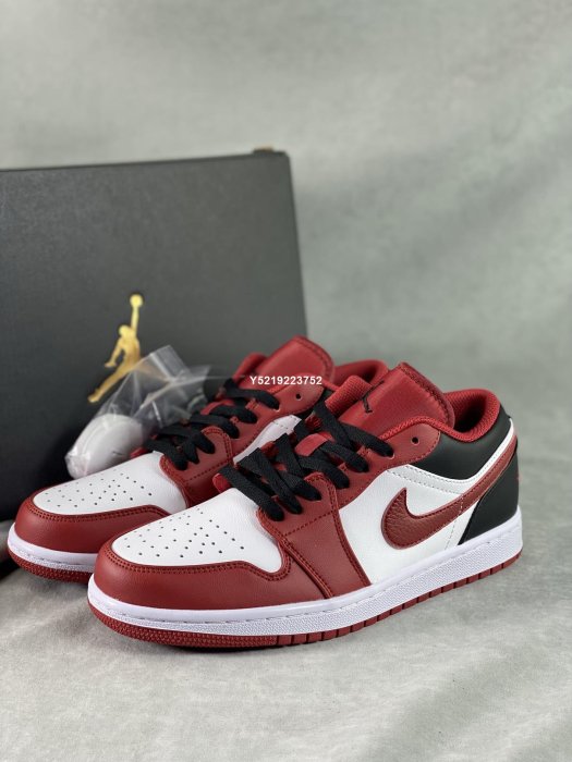 Air Jordan 1 Low Bulls  芝加哥 復古休閒鞋 男女鞋 553558-163