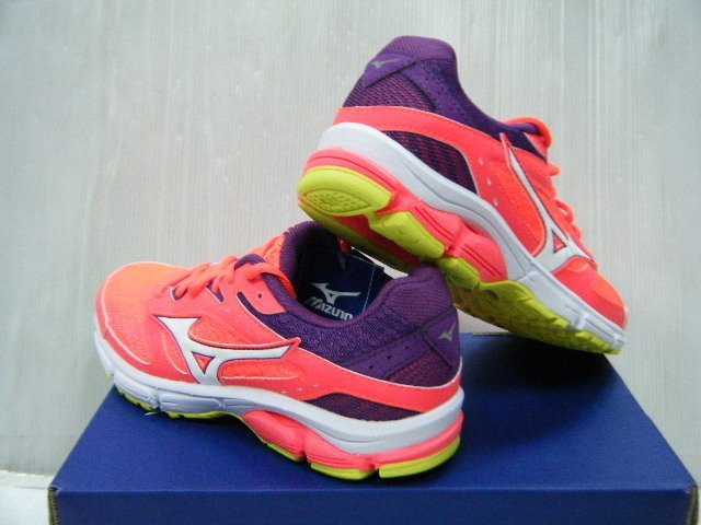 新太陽 MIZUNO 美津濃 SURGE J1GD171307 一般足弓 入門 女 跑步 慢跑鞋 粉橘紅X紫 特1900