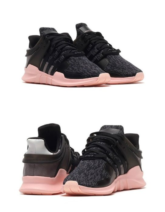 【100%正品現貨】Adidas EQT Equipment Support ADV 女 黑 PINK粉紅 雪花 針織 BB2322 慢跑鞋 非NMD