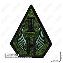 【ARMYGO】陸軍航空特戰指揮部603旅 部隊章 (黑字綠色版)