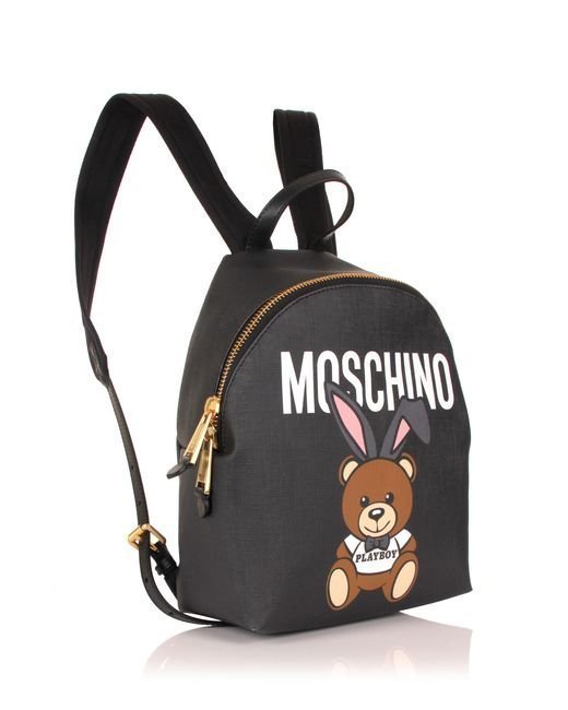 Moschino Play Boy Bear Backpack 小型後背包 Play Boy 熊 黑