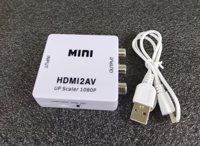 『冠丞』HDMI to AV 轉接盒 轉換盒 轉換器 HDMI 轉 AV GC-0232-B