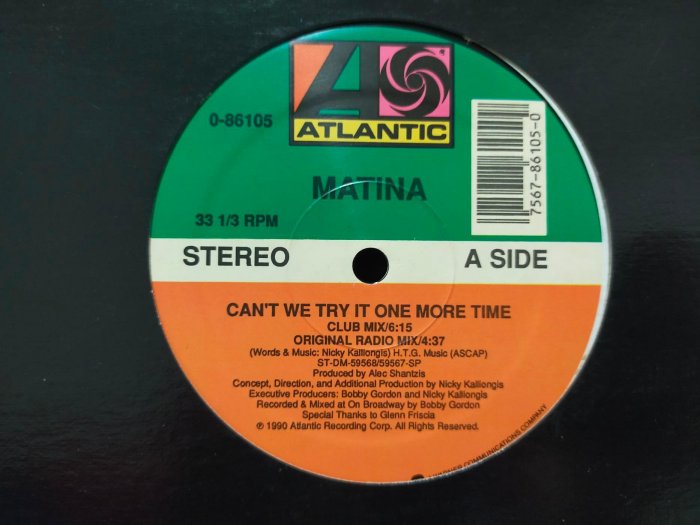 (黑膠唱片LP)MATINA/CAN'T WE TRY IT ONE MORE TIME