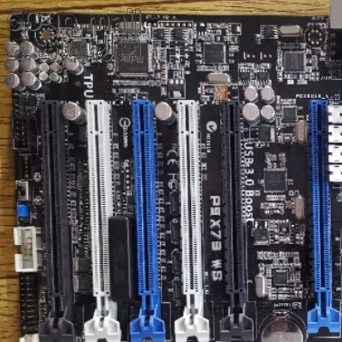 5Cgo🏆【現貨】不確定是故障品ASUS P9X79 WS華碩主機板X79 LGA 2011腳6組PCIe3.0拆機 含稅