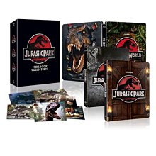 [藍光先生BD] 侏儸紀公園 1 ~ 3 Jurassic Park 三碟套裝鐵盒版 ( 傳訊正版 )