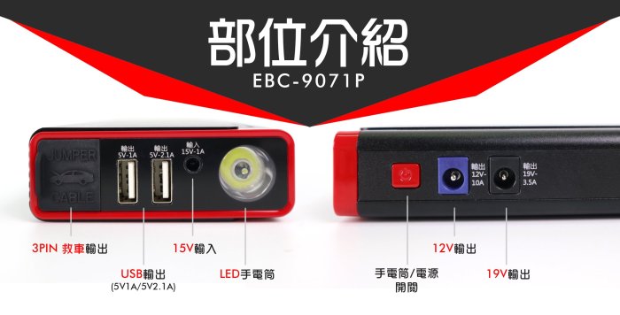 小青蛙數位 飛樂 Philo EBC-9071P 三代 電霸 汽車緊急啟動電源 行動電源 移動電源 救車行動