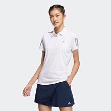 藍鯨高爾夫 Adidas 女短袖POLO衫 #HS6979（白）