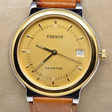 《寶萊精品》Tissot 天梭銀金黃圓型石英女子錶