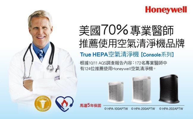 【大頭峰電器】Honeywell HRF-R1 True HEPA 適用:HPA-100APTW;HPA-200APT