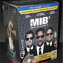 [3D藍光BD] - MIB星際戰警3 Men in Black 3 3D + 2D + 蟲仔外星人公仔 限量雙碟禮盒版 ( 得利公司貨 )